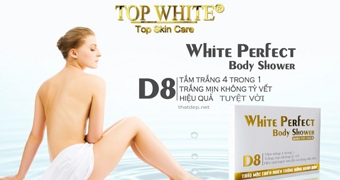 Top White Perfect Body Shower D8 4 trong 1