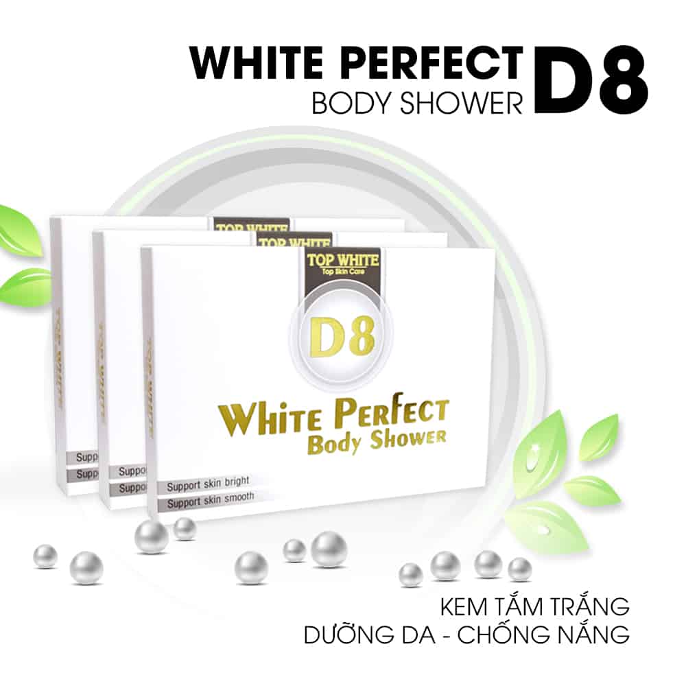 Top White Perfect D8 Tắm Trắng 4 Trong 1 Cực Thích